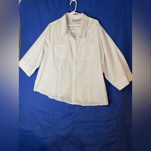 Women's White Button Down Shirt